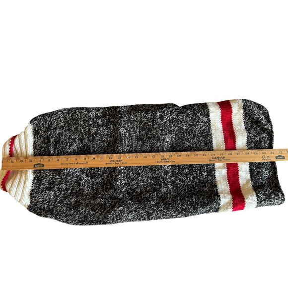 Chilly Dog 100% Wool Hand knit Boyfriend Sweater Shawl Collar Classic Fair Trade - Picture 11 of 16